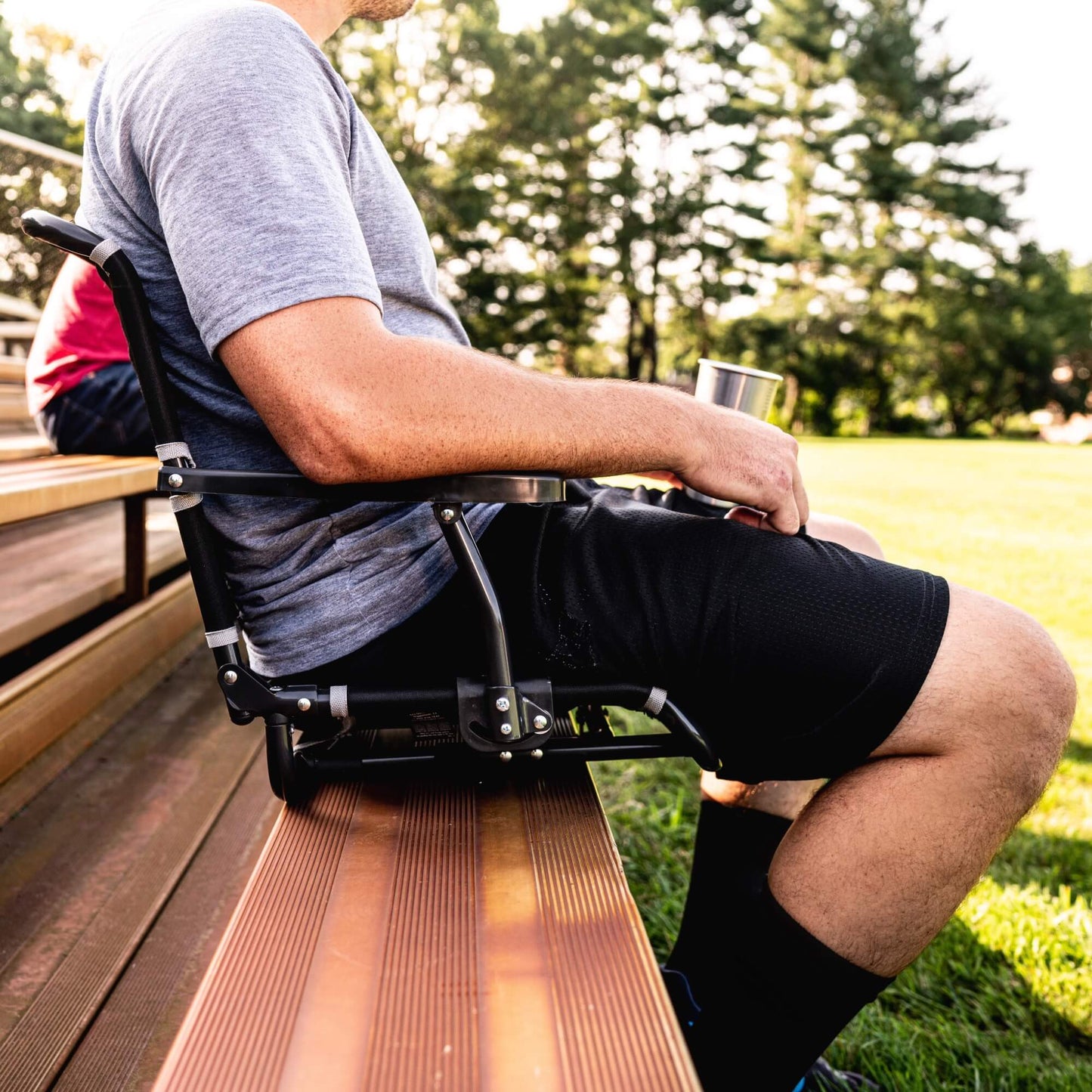 Big Comfort Stadium Chair™ with Armrests - Game Day Comfort