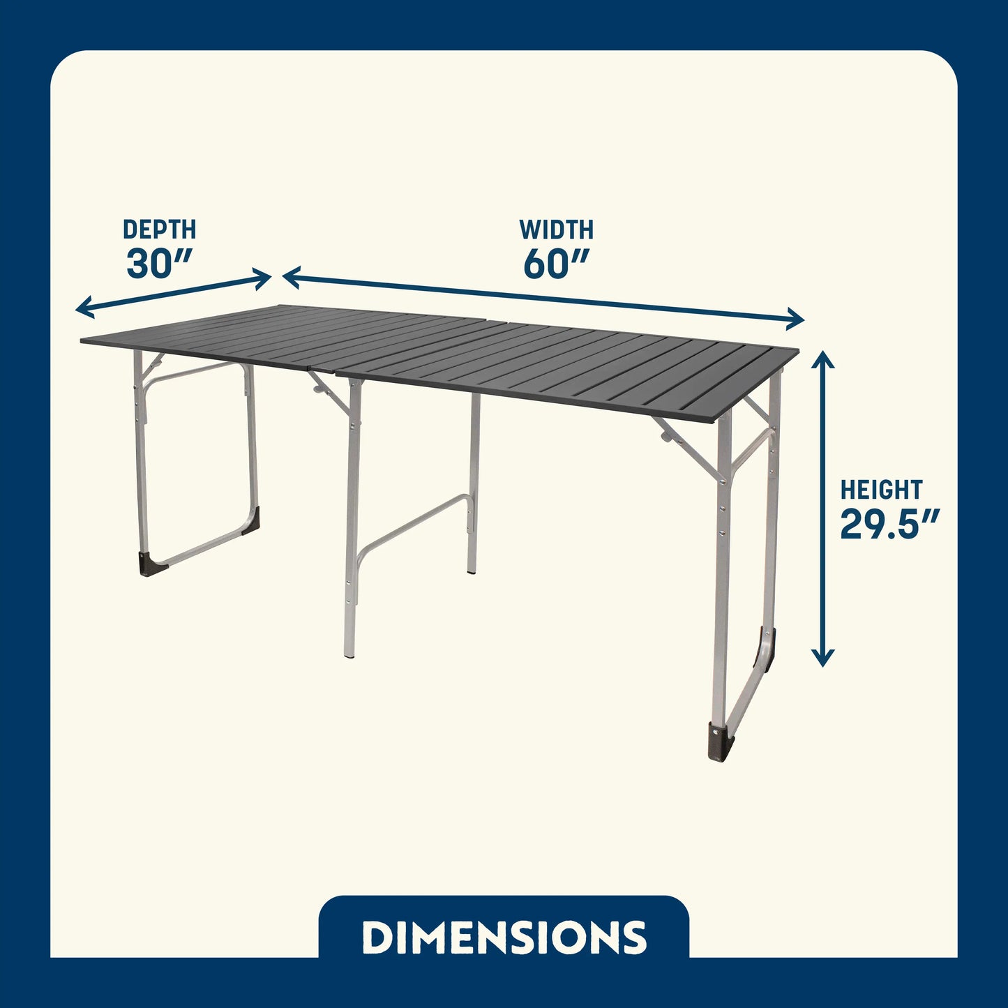 Slim-Fold Table XL™ - Camp Setup