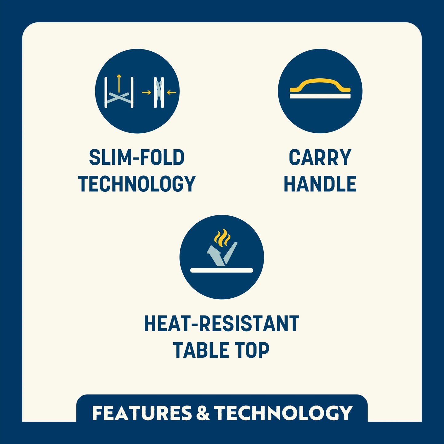 Slim-Fold Table XL™ - Camp Setup