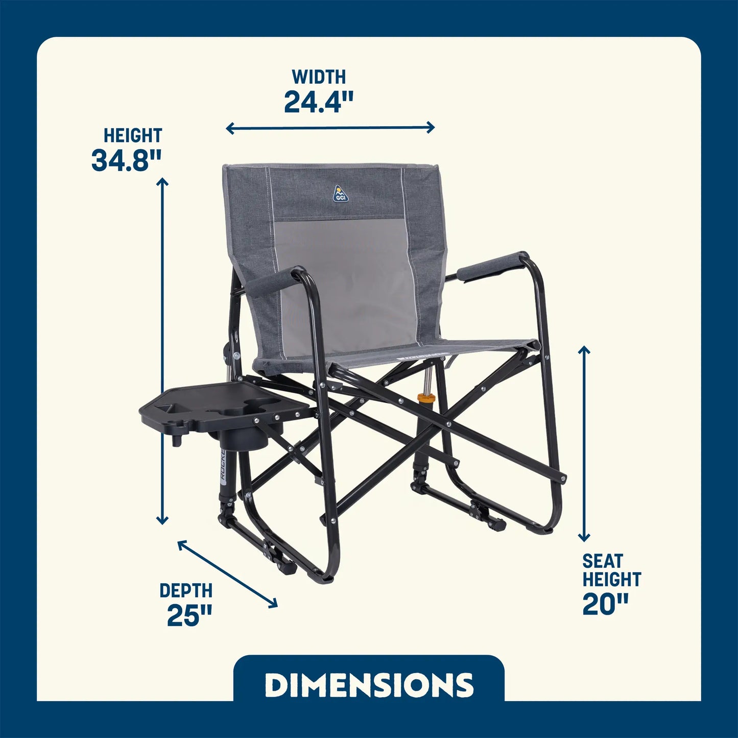 Freestyle Rocker™ with Side Table - Camp Prep