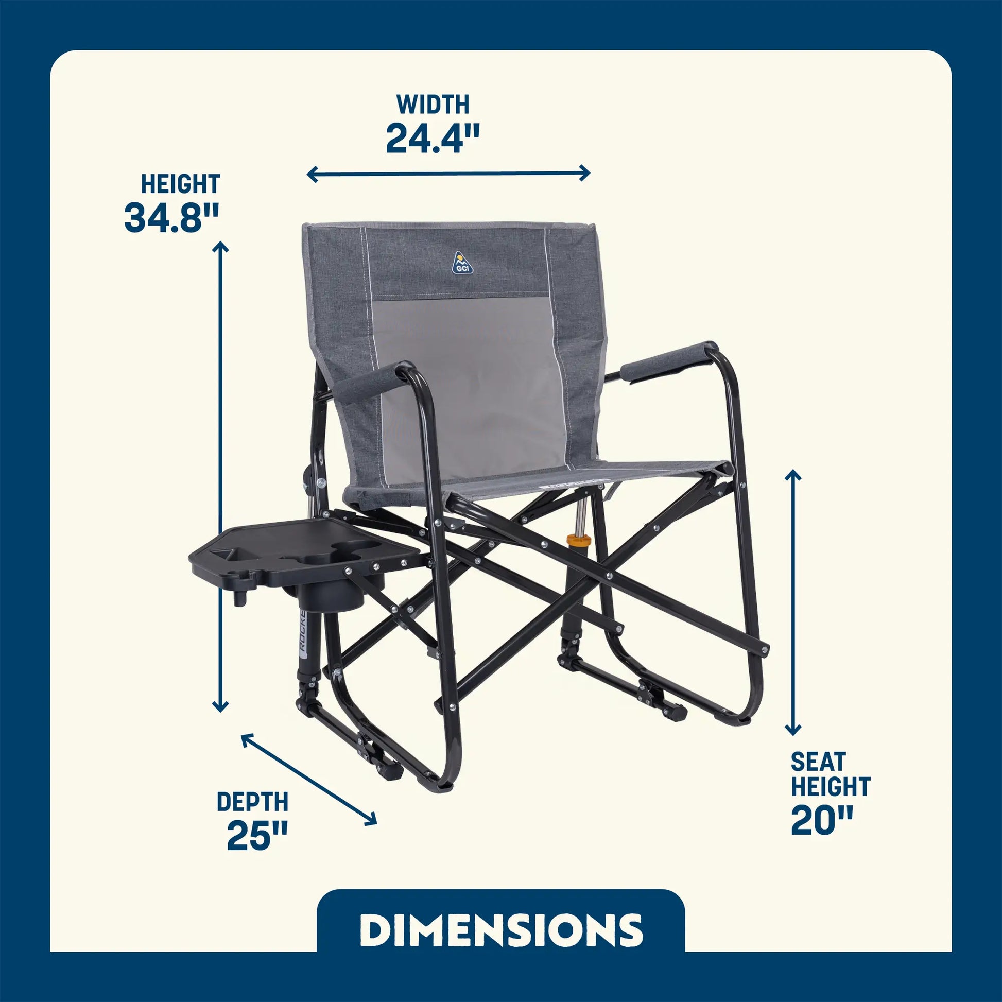 Freestyle Rocker™ with Side Table - Camp Prep
