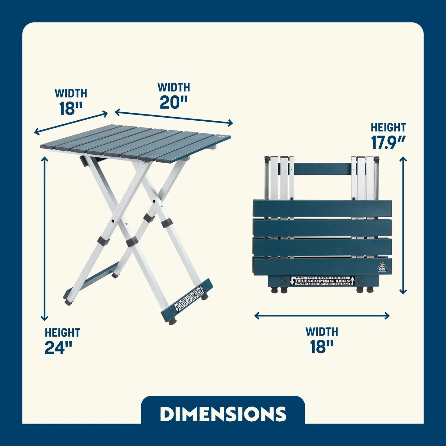 Compact Camp Table 20™ - Weekend Serve