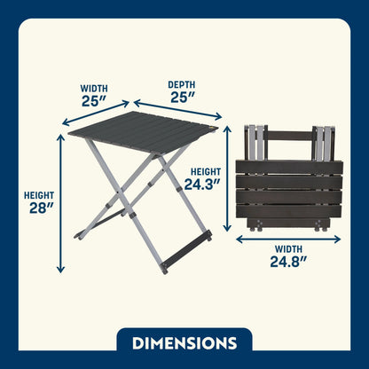 Compact Camp Table 25™ - Home Grill Setup