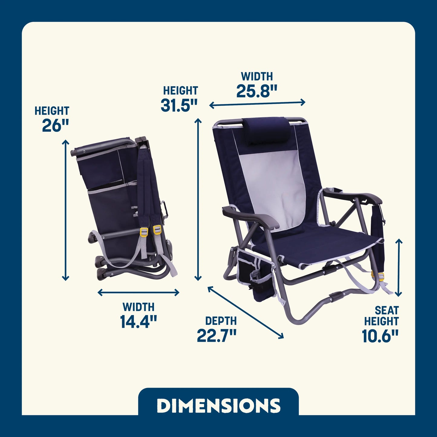 Bi-Fold Slim Event Chair™ - Patio Comfort