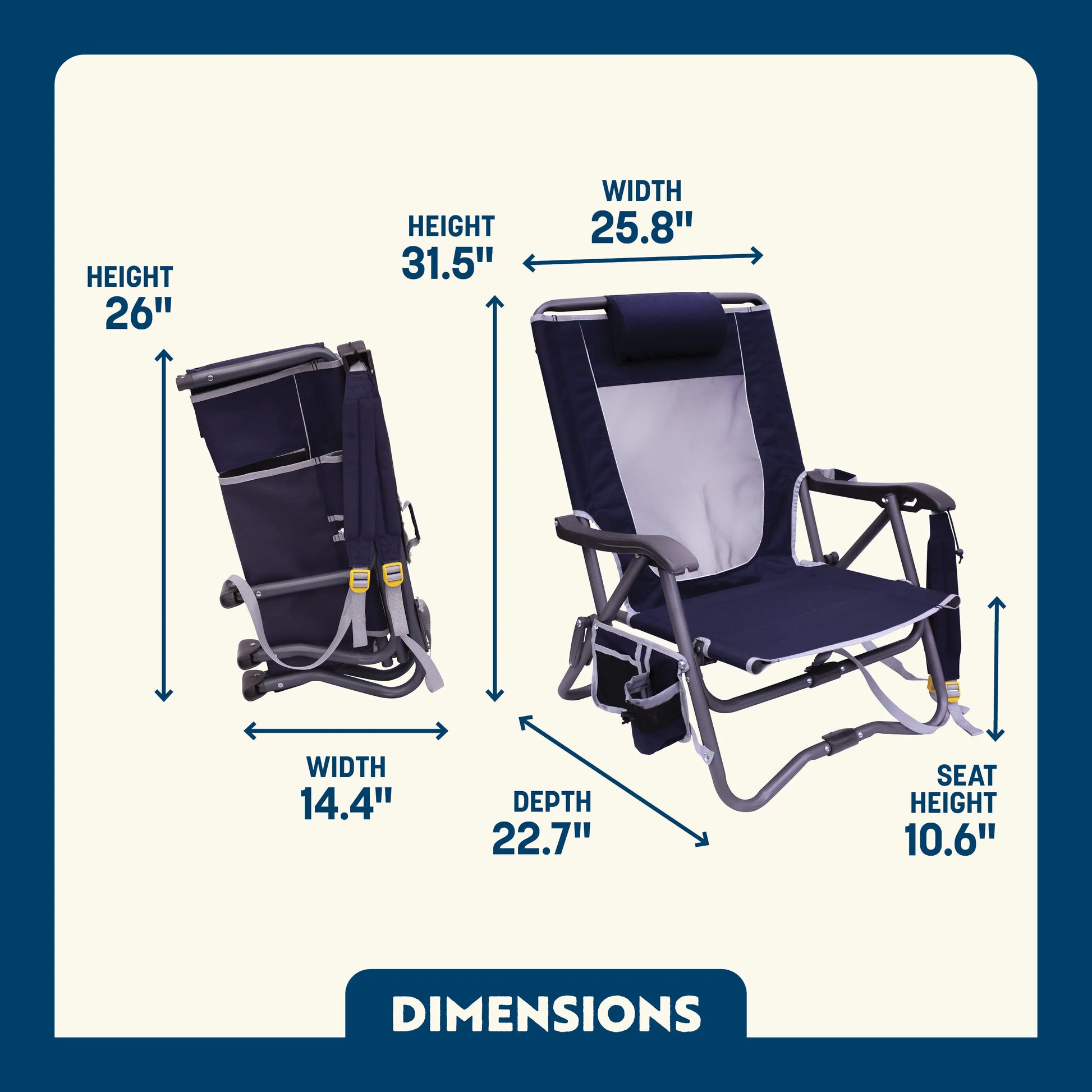 Bi-Fold Slim Event Chair™ - Patio Comfort