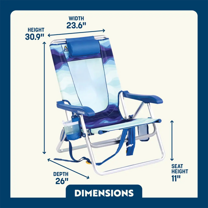 Backpack Beach Chair™ - Sunny Shore Fit