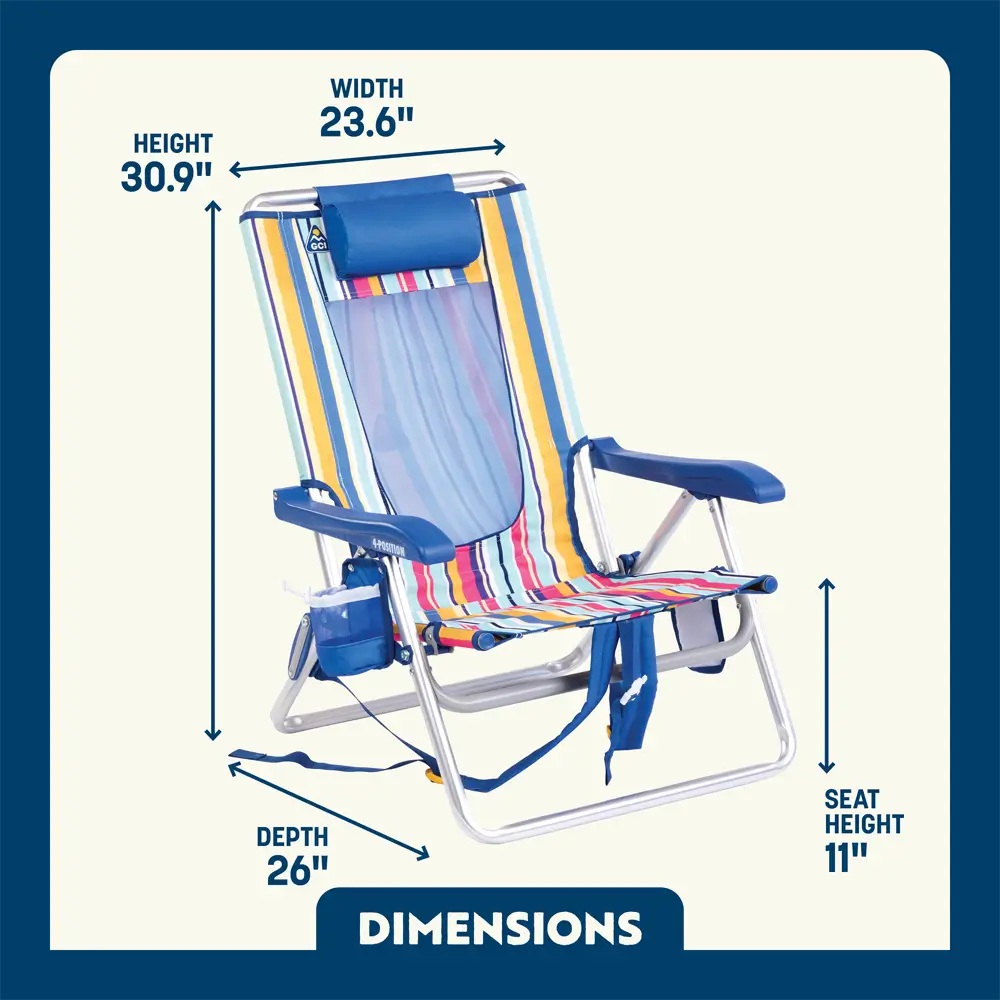 Backpack Beach Chair™ - Sunny Shore Fit