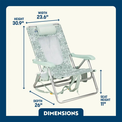 Backpack Beach Chair™ - Sunny Shore Fit