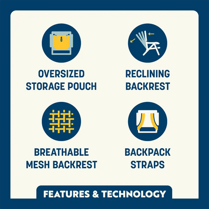 Backpack Beach Chair™ - Sunny Shore Fit