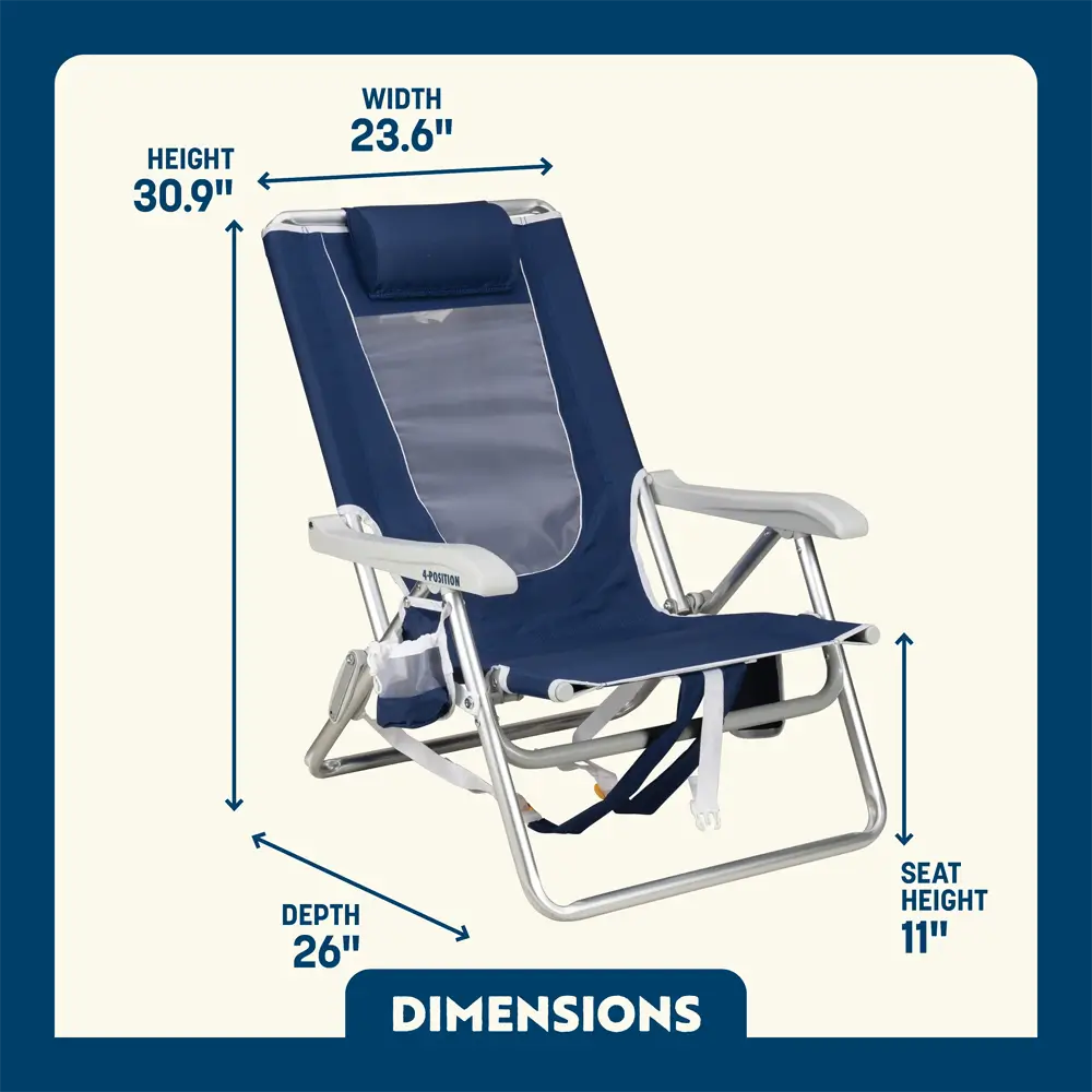 Backpack Beach Chair™ - Sunny Shore Fit
