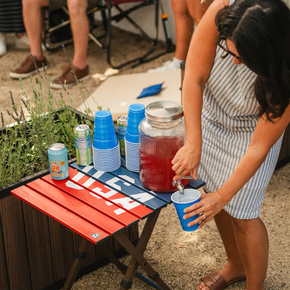 Compact Camp Table 20™ - USA Anniversary Deluxe - Patio Station