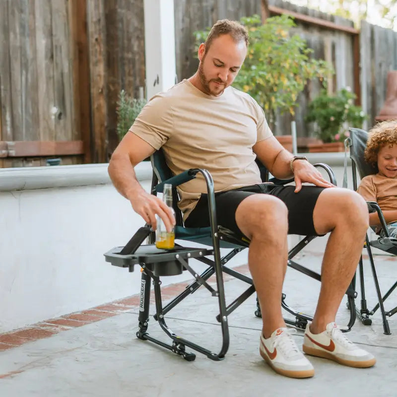 Freestyle Rocker™ with Side Table - Camp Prep
