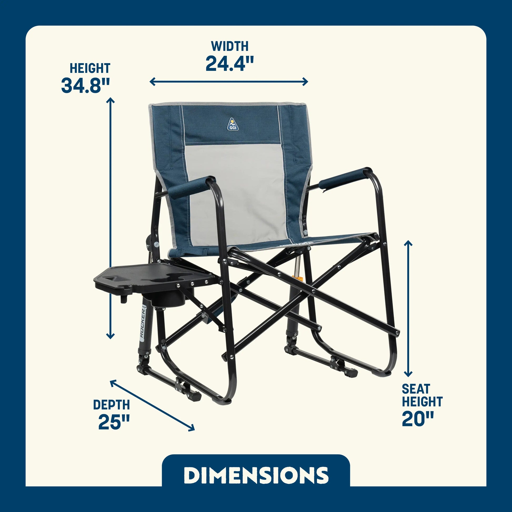 Freestyle Rocker™ with Side Table - Camp Prep