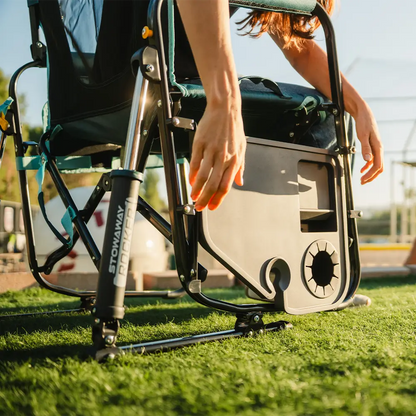 Stowaway Rocker™ with Side Table - Travel Setup