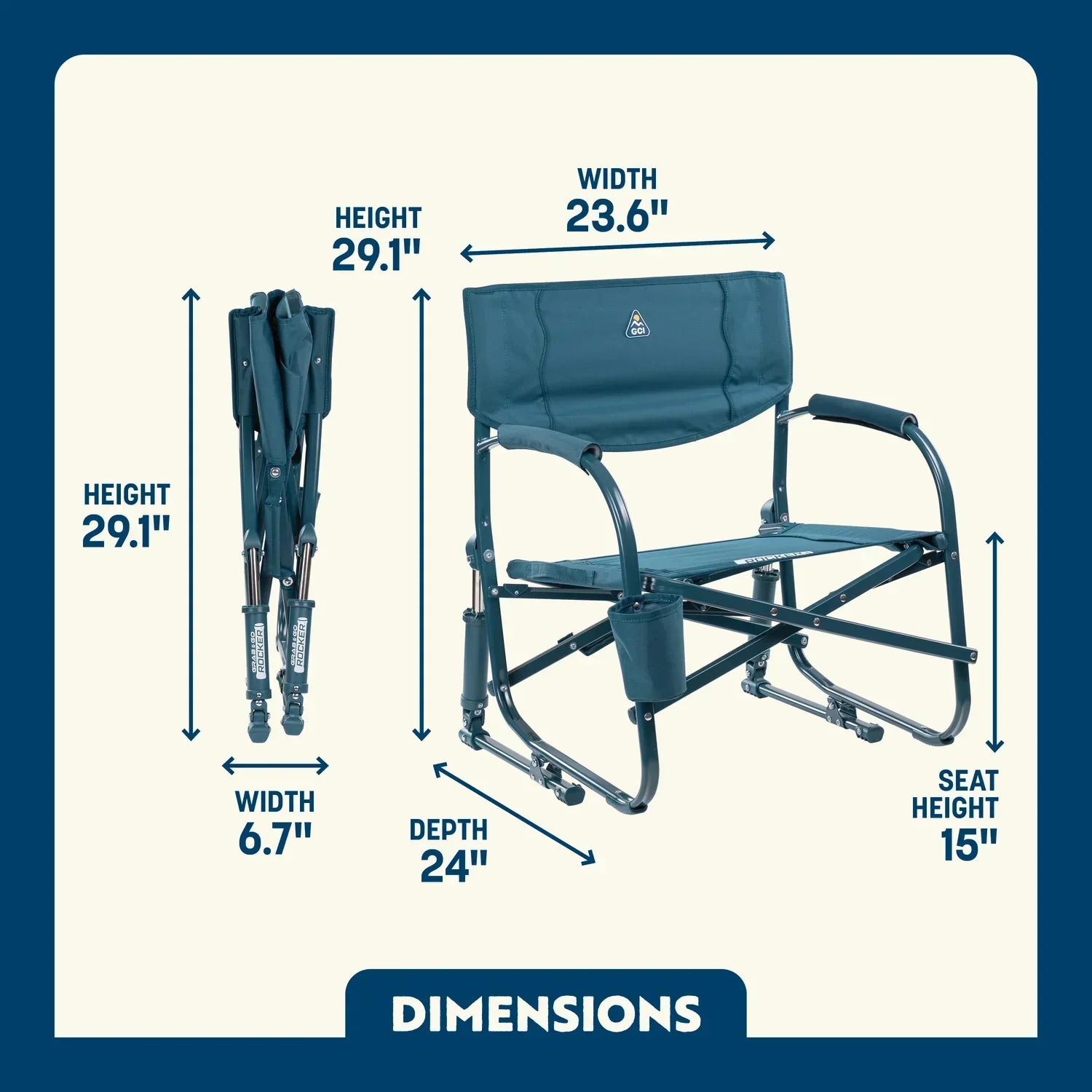 Grab & Go Rocker™ - Beach Day Ready