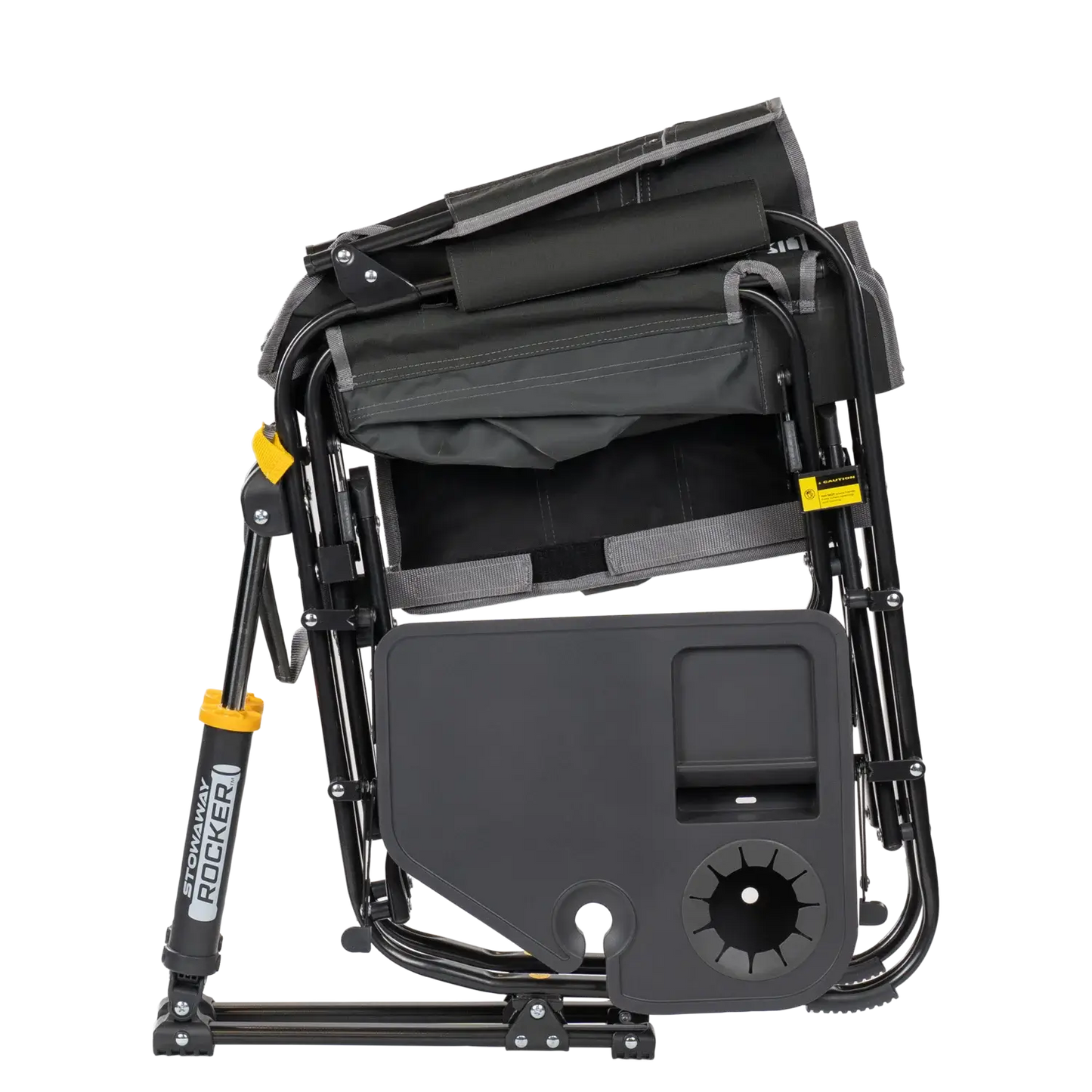 Stowaway Rocker™ with Side Table - Travel Setup