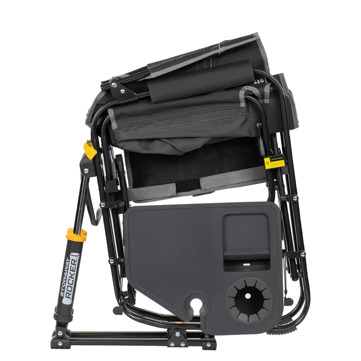 Stowaway Rocker™ with Side Table - Travel Setup