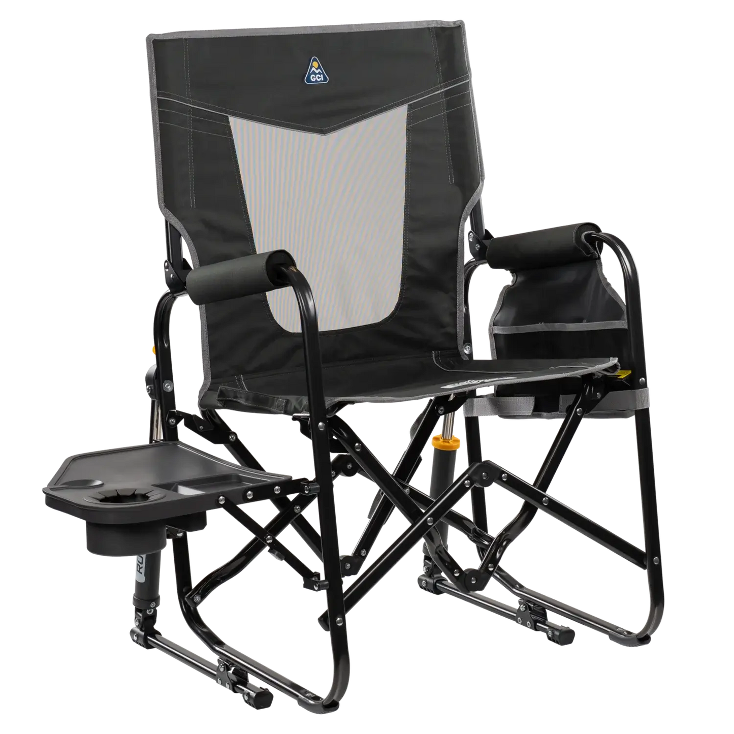 Stowaway Rocker™ with Side Table - Travel Setup