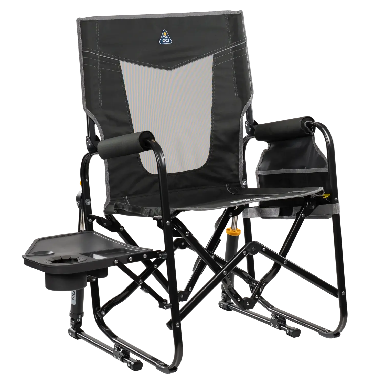 Stowaway Rocker™ with Side Table - Travel Setup