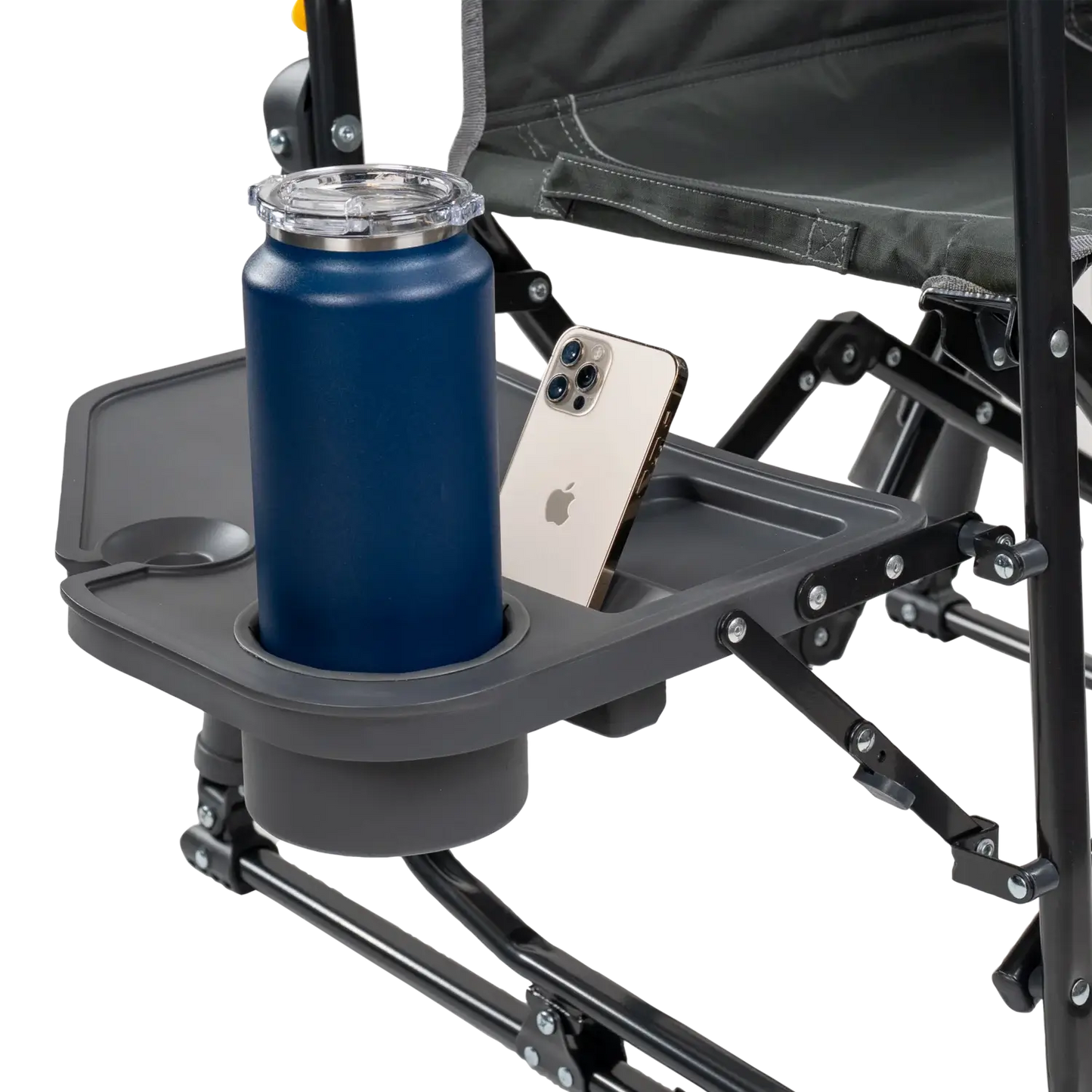 Stowaway Rocker™ with Side Table - Travel Setup