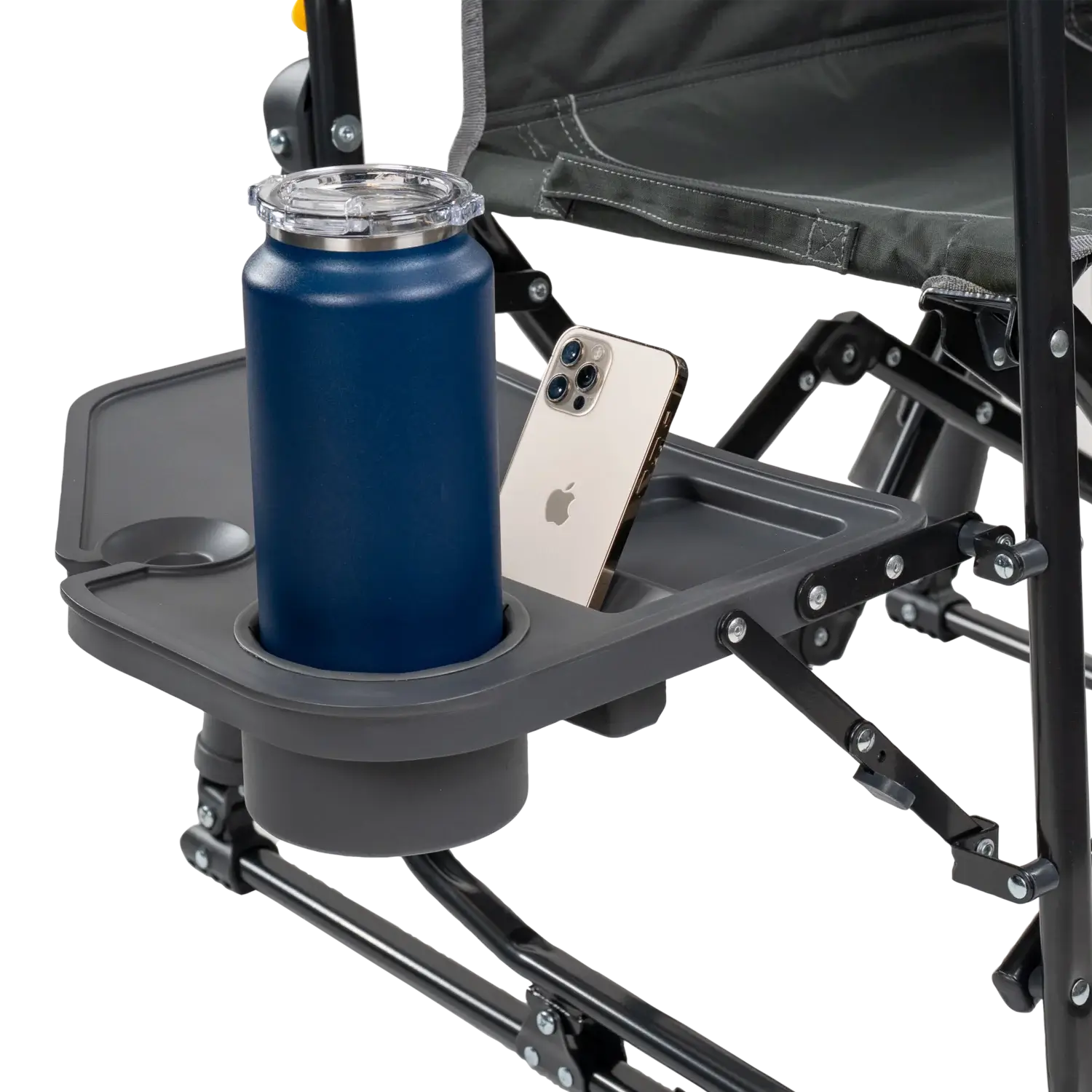 Stowaway Rocker™ with Side Table - Travel Setup
