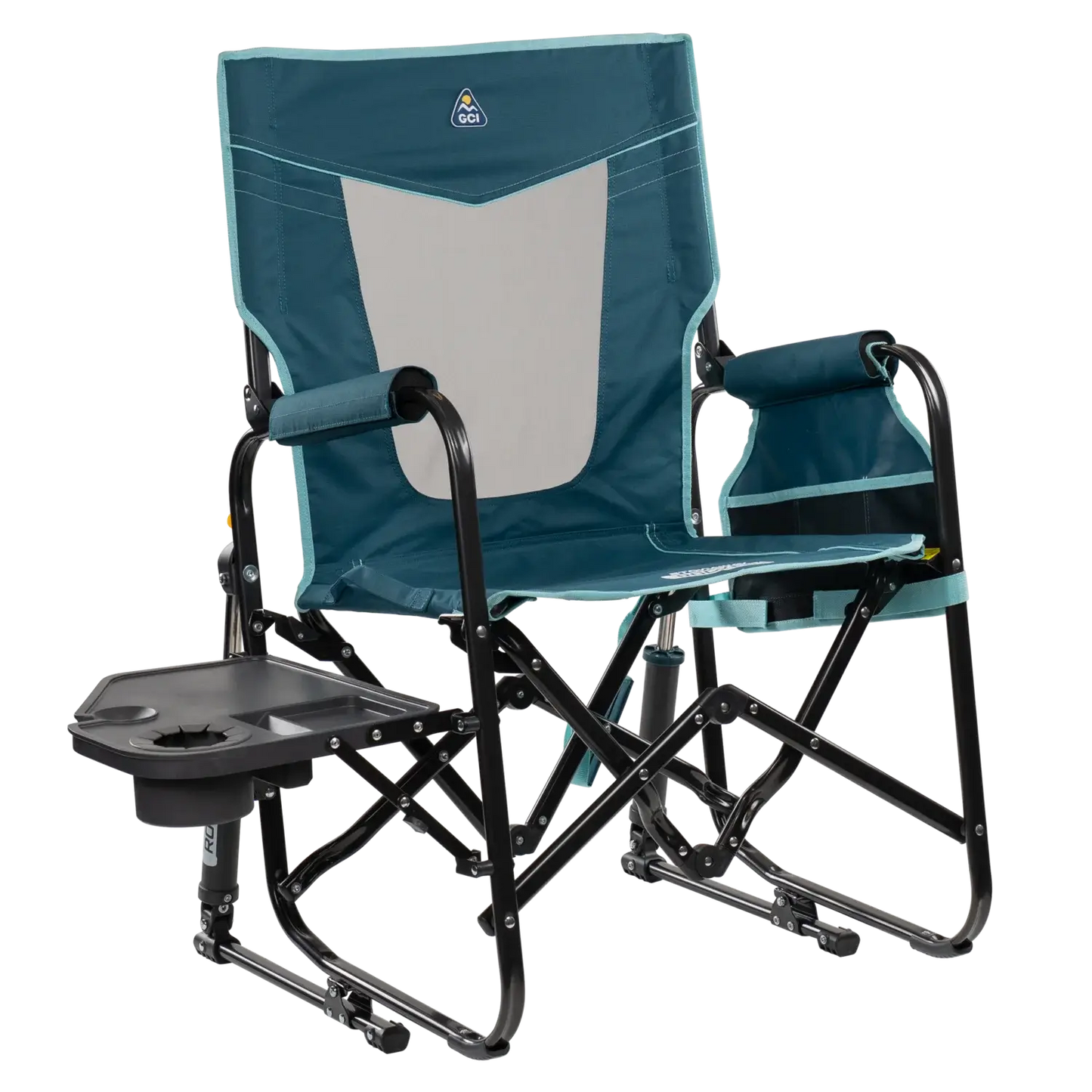 Stowaway Rocker™ with Side Table - Travel Setup