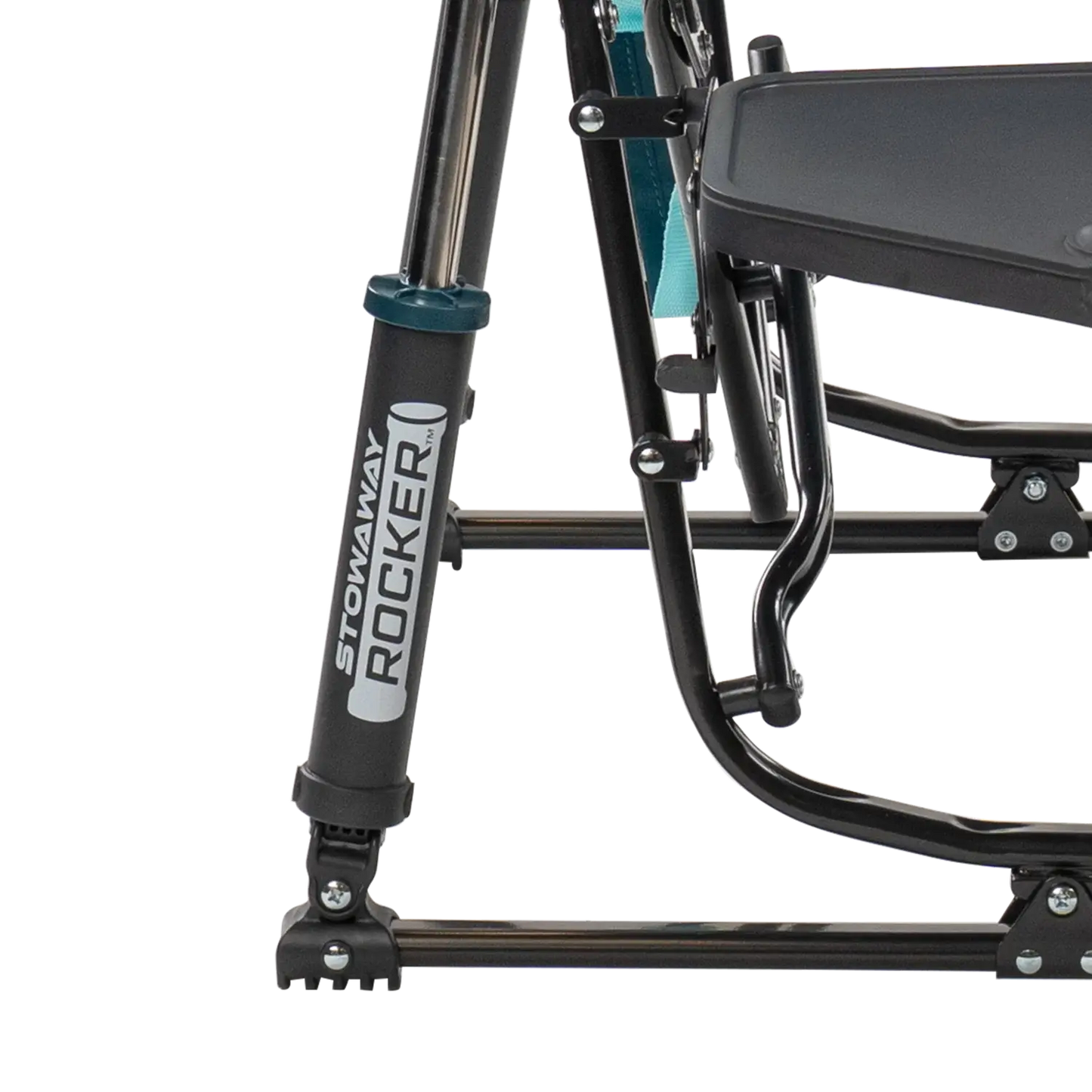 Stowaway Rocker™ with Side Table - Travel Setup
