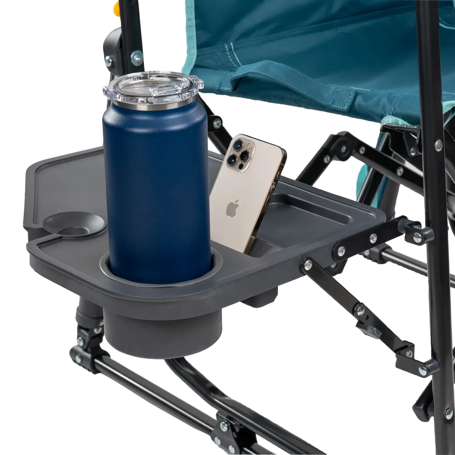 Stowaway Rocker™ with Side Table - Travel Setup